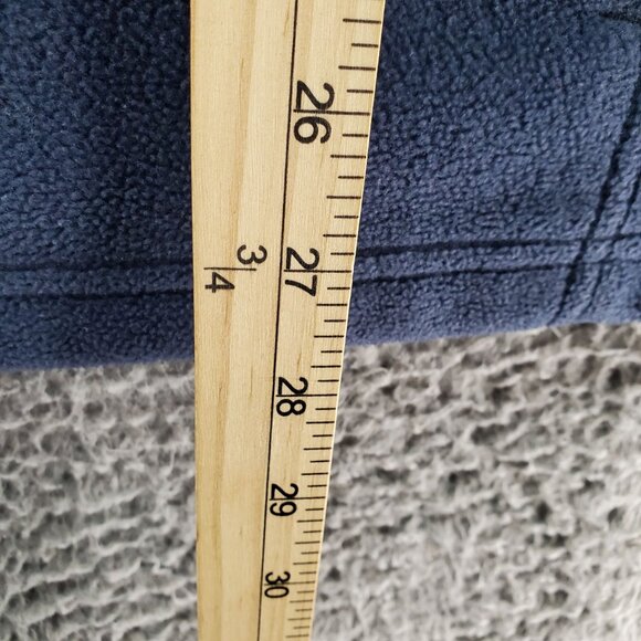 Columbia Jacket Mens XL Navy Blue Polyester Fleece Vest Sleeveless Full-Zip - Picture 5 of 7